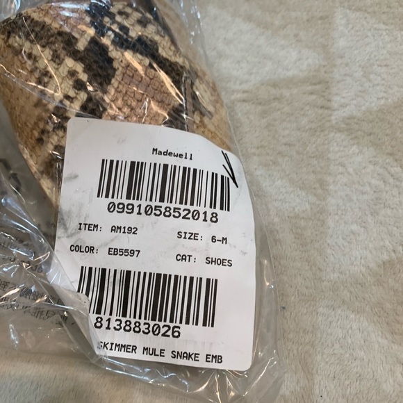 Madewell the frances skimmer mike snake embossed - Picture 4 of 4